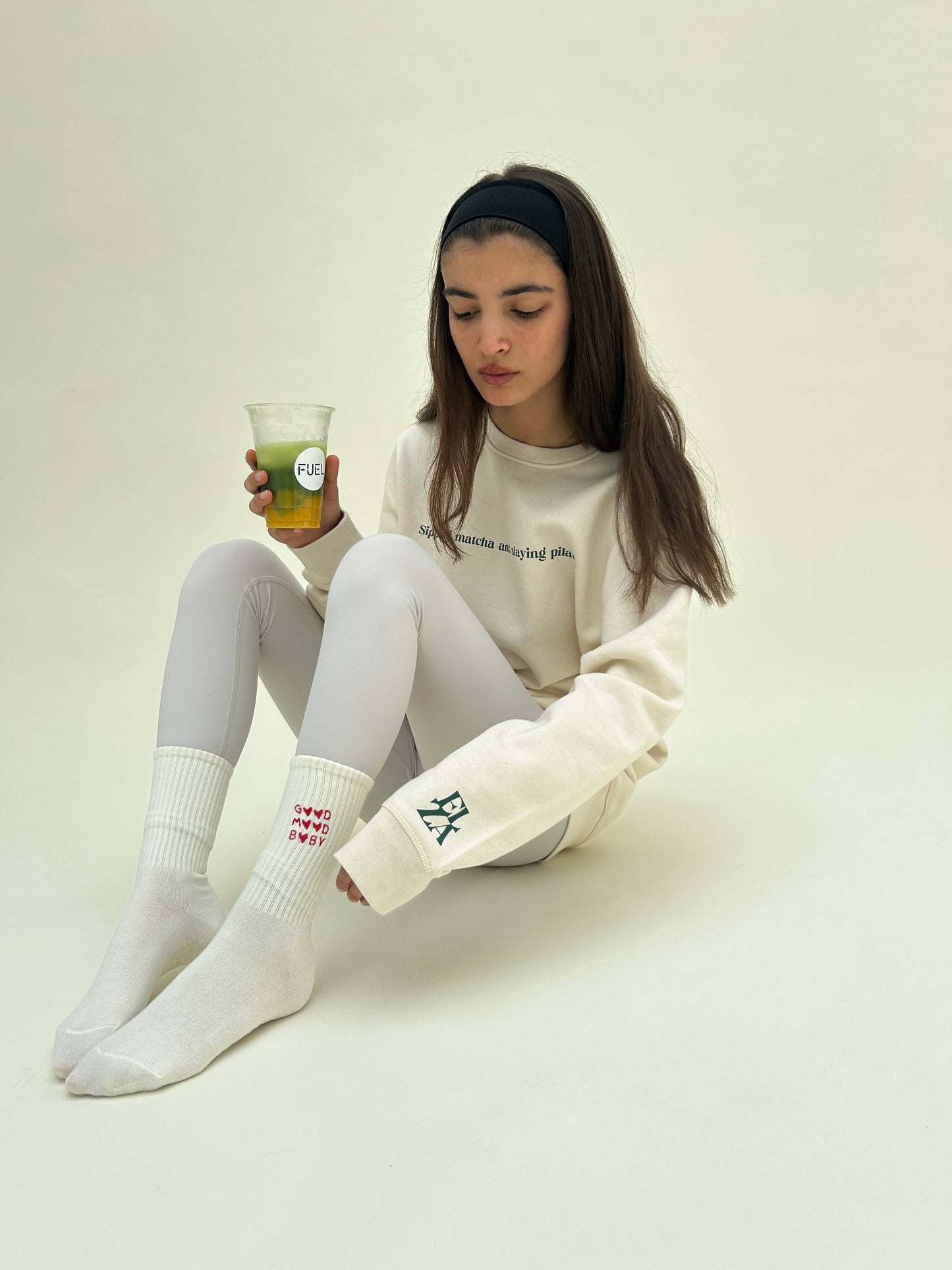 Sipping matcha and slaying pilates